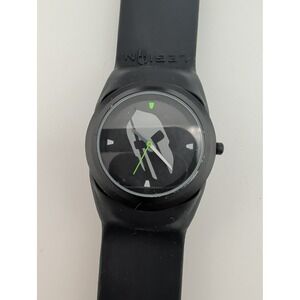 LEGION Men's Watch 42mm Case Black Slap Band- New Battery